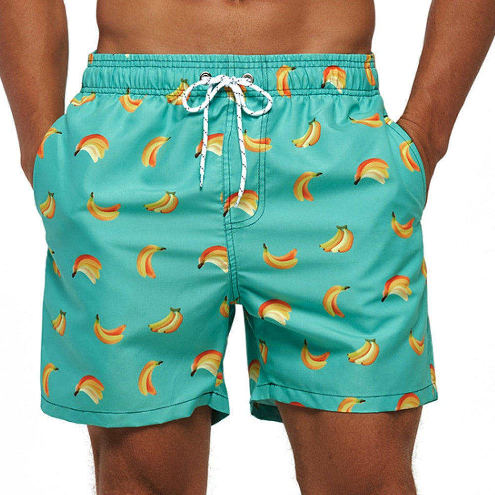 Opvallende print zwembroek voor mannen, comfortabele en trendy swimwear voor de zomer.