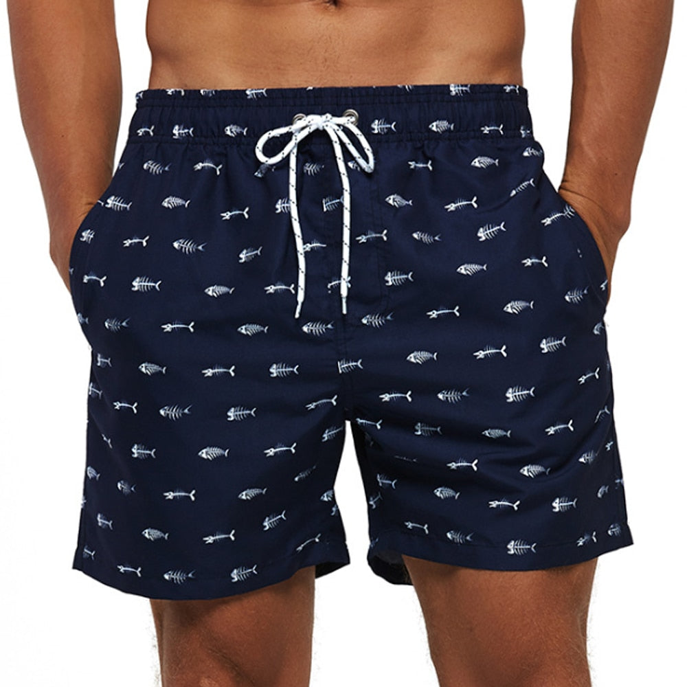 Heren strand zwembroek met unieke en kleurrijke print, comfortabel voor actieve dagen.