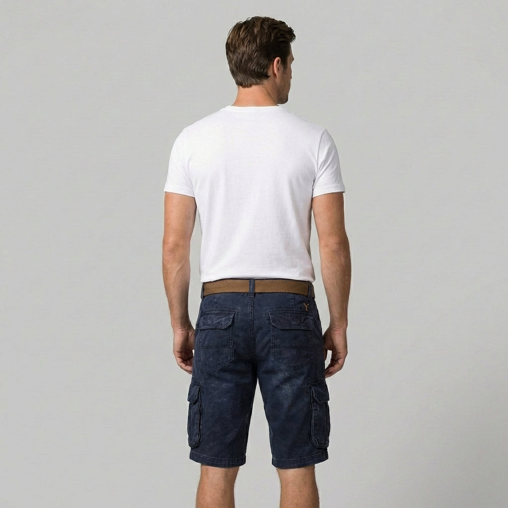 Functionele heren cargo shorts met ruime zakken, ideaal voor casual zomer outfits en outdoor activiteiten.