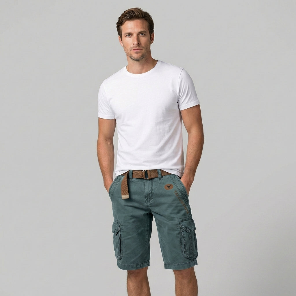 Veelzijdige heren cargo broek, ideaal als casual zomerbroek of voor comfort tijdens outdoor avonturen.