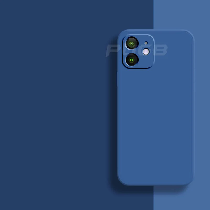 Oranje mat siliconen iPhone 11 hoesje, vrolijk en robuust beschermhoesje.