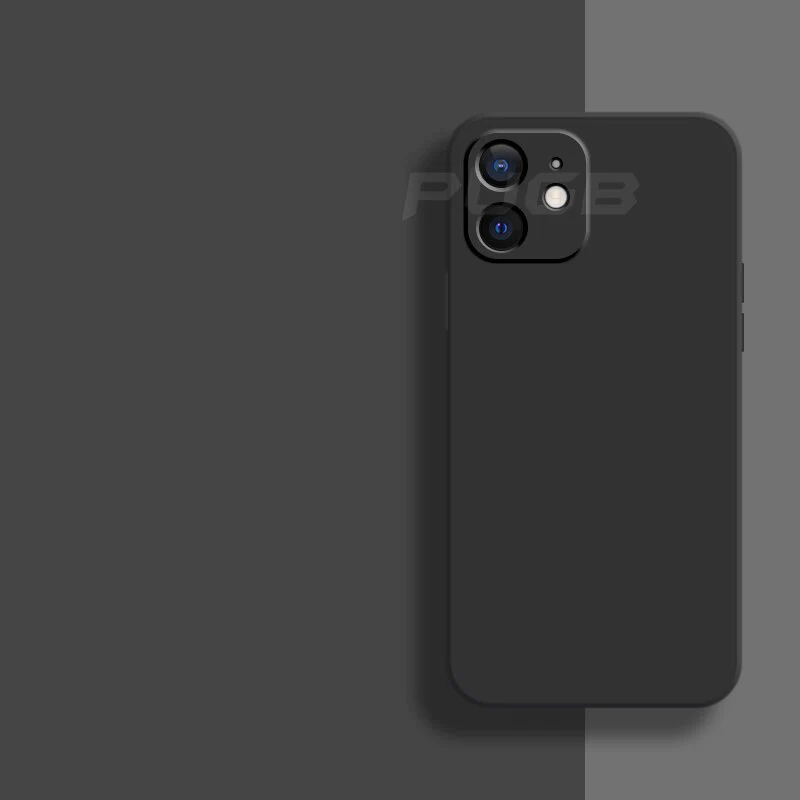 Siliconen beschermhoesje voor iPhone 13, dun, mat en in diverse kleuren.