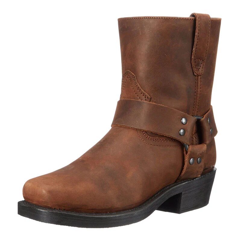 Stijlvolle Westerse herenlaarzen. Elegante cowboy boots met middelhoge schacht, perfect voor herfst en winter.
