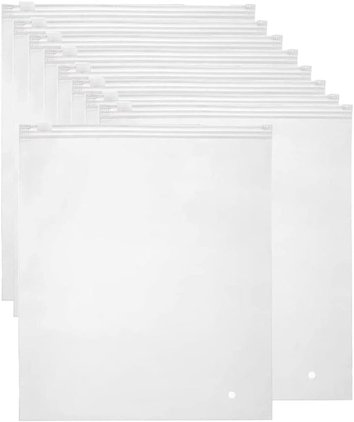 Matte herbruikbare zipzakjes voor kledingopslag (40-pack) met ventilatiegaten, ideaal voor organisatie.