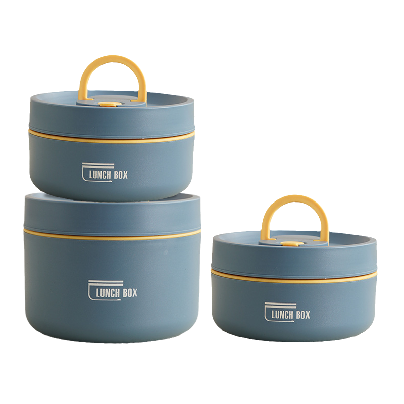 Geïsoleerde meerlagige lunchbox met draagtas, perfect voor picknicks, uitjes en reizen.