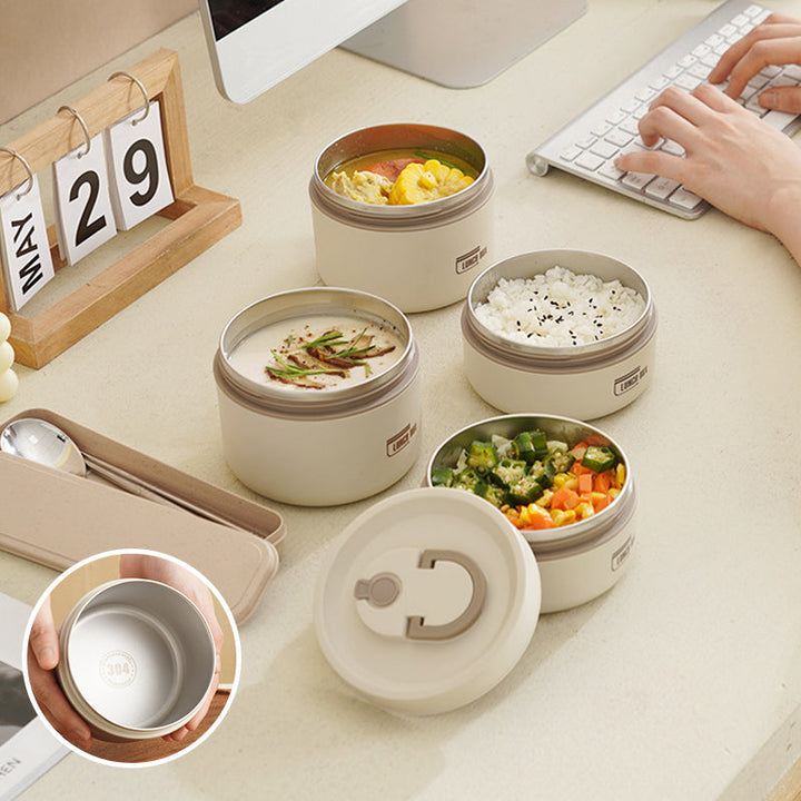 Stijlvolle geïsoleerde lunchbox set met tas, perfect voor verse maaltijden de hele dag door.