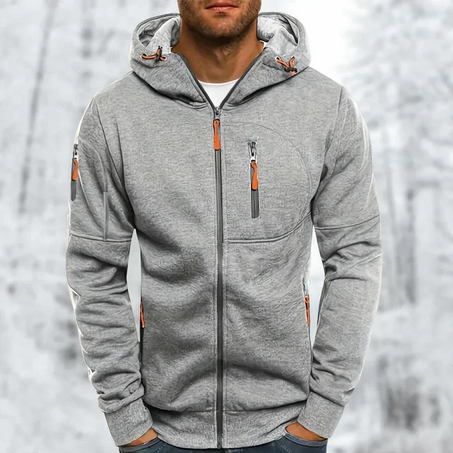 Modern MetroFlex heren vest met rits, perfect voor een comfortabele en modieuze casual look.