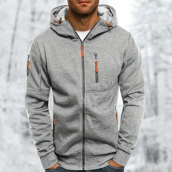 Modern MetroFlex heren vest met rits, perfect voor een comfortabele en modieuze casual look.