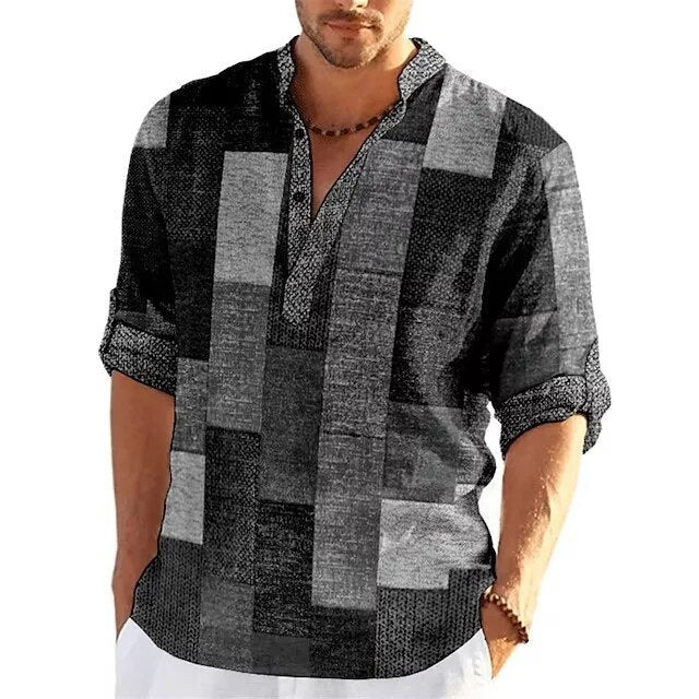 Productafbeelding 6 van heren poloshirt met 3D-print.