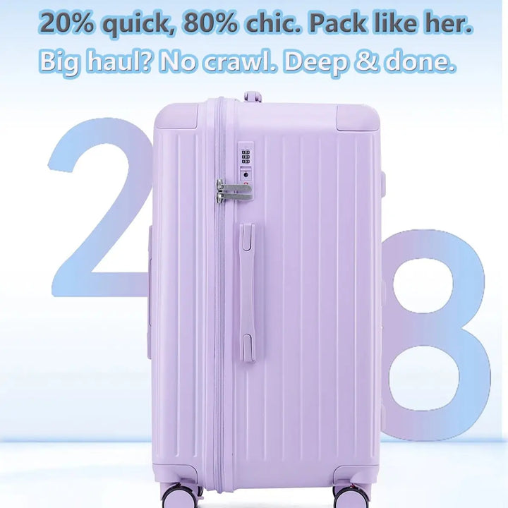 Veilige Milano Voyager koffer met TSA slot en uitbreidbaar design; perfecte reisbagage voor uw avontuurlijke vakantie.