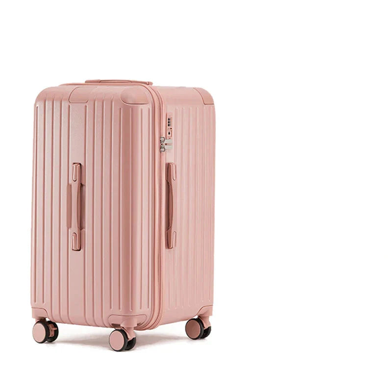 Luxe Milano Voyager harde koffer, uitbreidbaar, met stille spinnerwielen en geïntegreerd TSA-slot voor veilige vakanties.