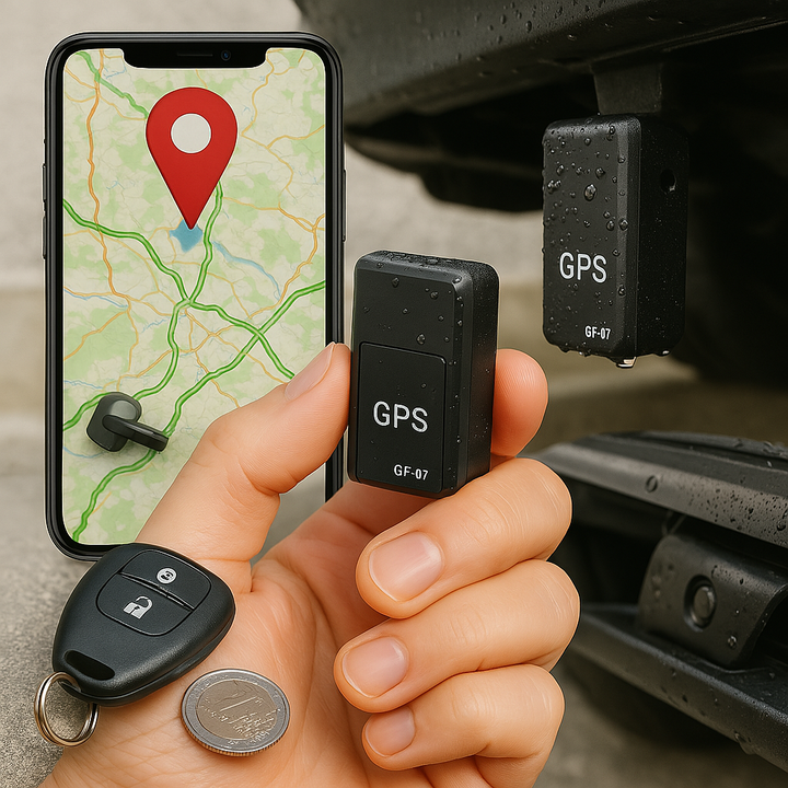 Mini GPS tracker auto voor realtime locatie zonder abonnement, compacte antidiefstal beveiliging.