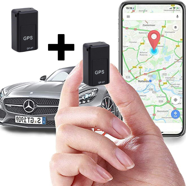 Mini GPS-tracker met real-time tracking, geluid & magneet. Ideaal voor voertuig, huisdier & object beveiliging.