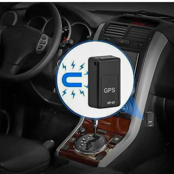 Draagbare mini GPS-tracker met sterke magneet voor flexibele bevestiging. Inclusief geluidsfunctie.
