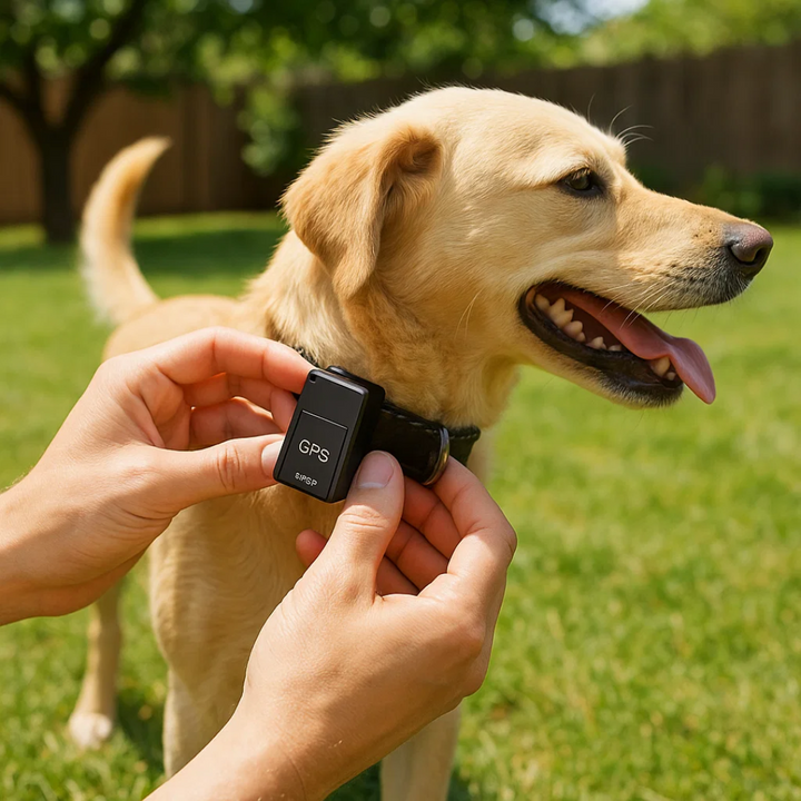 Huisdier GPS-tracker voor gemoedsrust. Biedt real-time tracking, is mini en heeft geluidsfunctionaliteit.