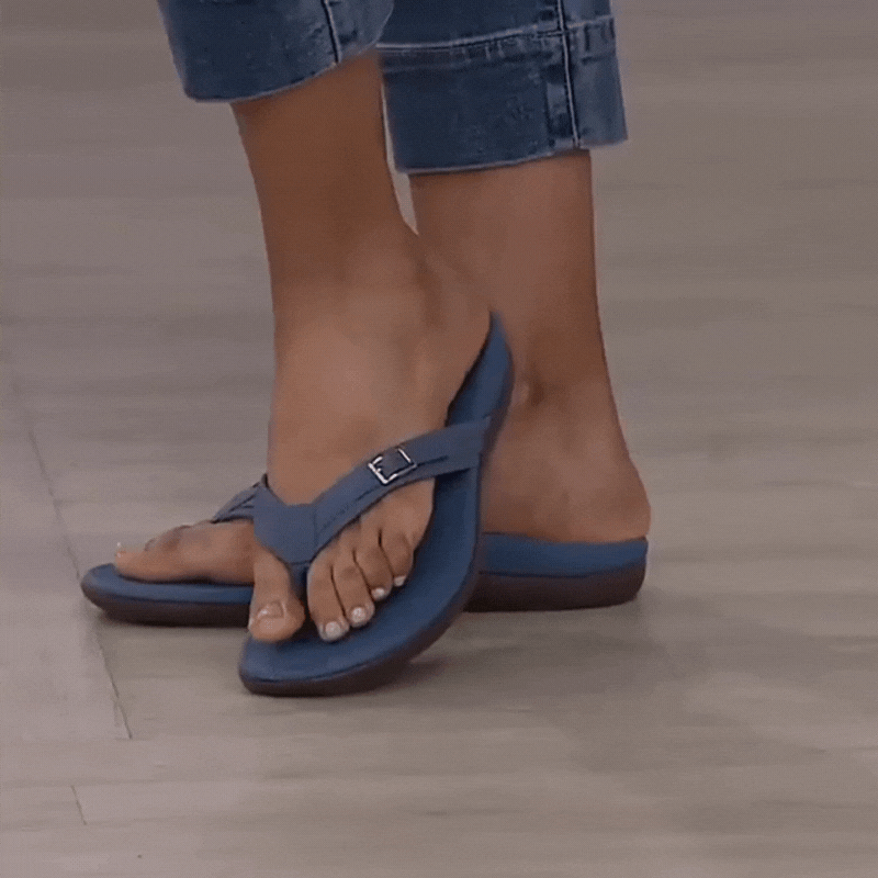Stijlvolle orthopedische Mira teenslippers voor dames, casual en comfortabel voor elke zomerdag.