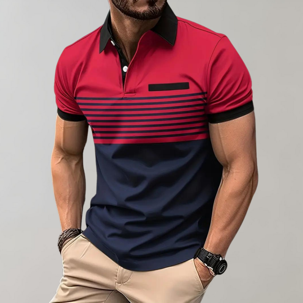 Ademend, zacht heren poloshirt voor ultiem comfort tijdens de lente en zomer.