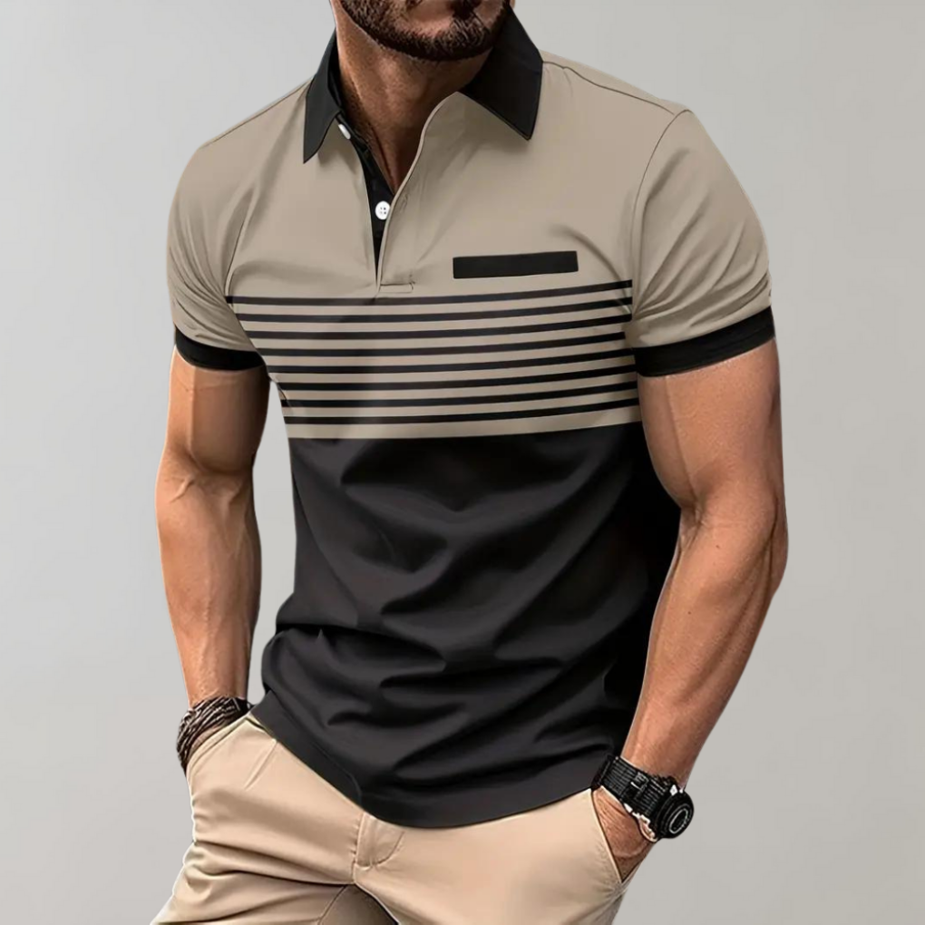 Casual heren poloshirt, ideaal voor dagelijks gebruik en zomerse dagen.