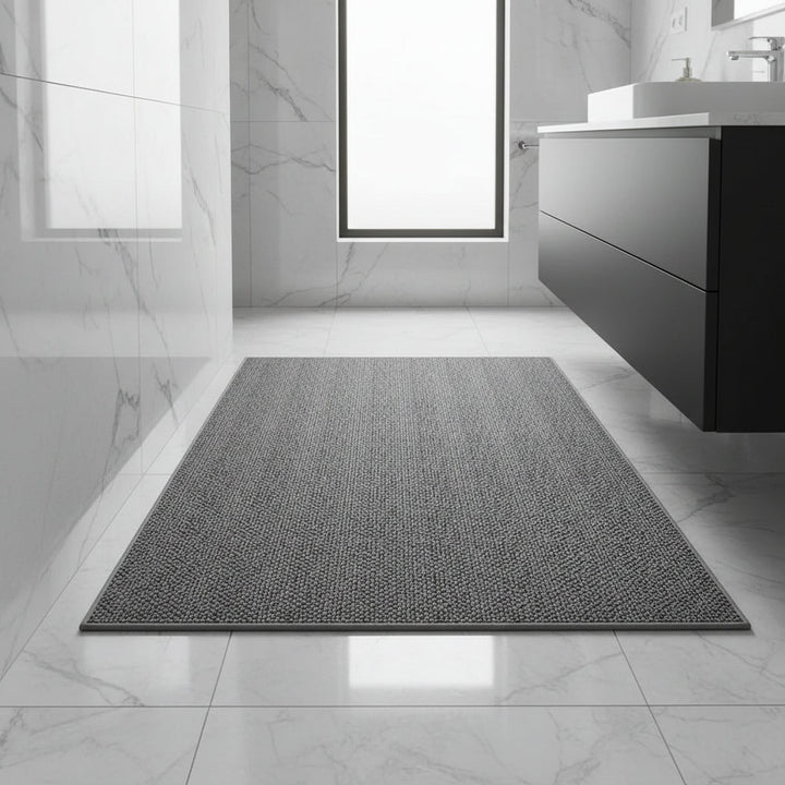 Moderne absorberende deurmat voor entree, houdt binnen schoon en droog. Ideaal voor hal of gang.