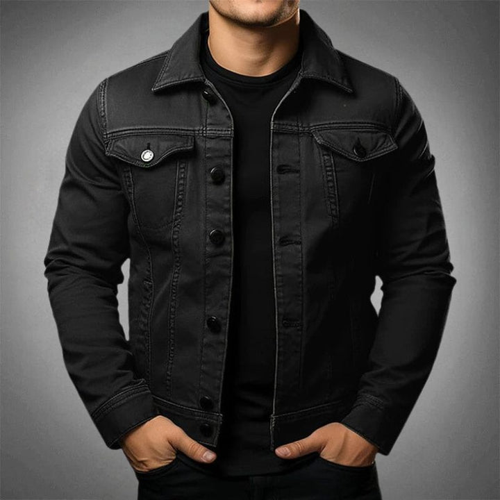 "Moderne heren denim jas voor dagelijkse en speciale gelegenheden, hoogwaardig denim, stijlvol en comfortabel."