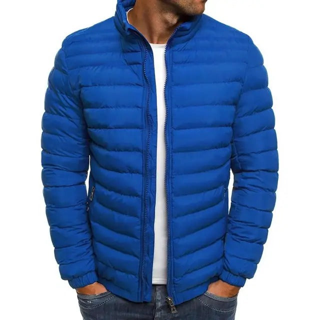 Moderne heren tussenjas 'Lennart' met opstaande kraag, ideaal voor lente/zomer. Casual slim fit herenmode.
