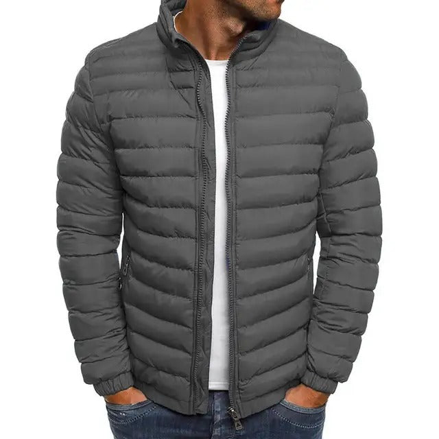 Trendy heren tussenjas 'Lennart' met opstaande kraag voor een moderne casual look. Veelzijdig en lichtgewicht.