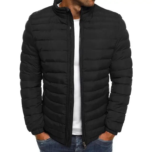 Heren lente/zomer jas 'Lennart' met opstaande kraag. Slim fit casual herenjas, perfect als bovenkleding.