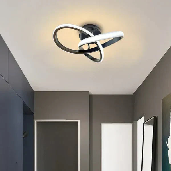 Moderne LED plafondlamp, energiezuinige binnenverlichting voor woonkamer. Stijlvol design.