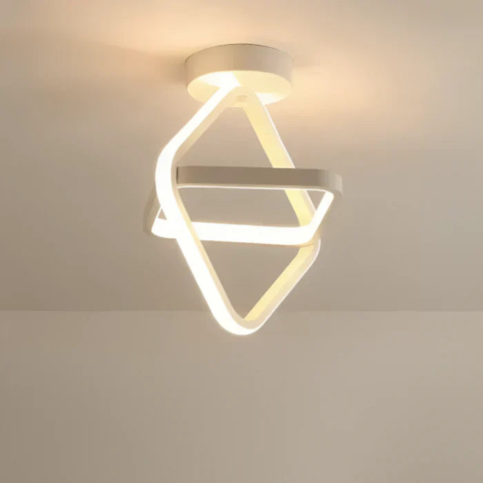 Hedendaagse LED plafondlamp, perfect voor moderne woonkamers. Geeft helder, energiezuinig licht.