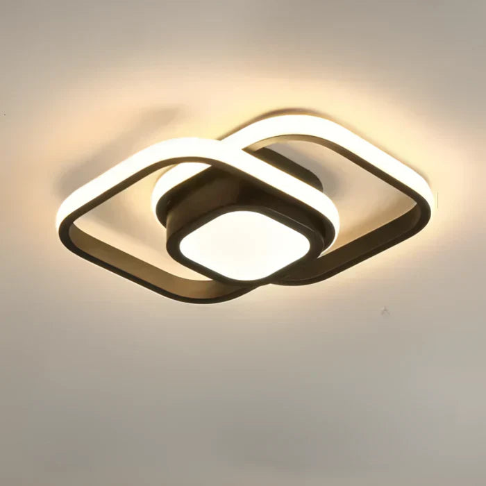 Elegante LED plafondlamp voor keukenverlichting, modern en energiezuinig. Beschikbaar in wit.