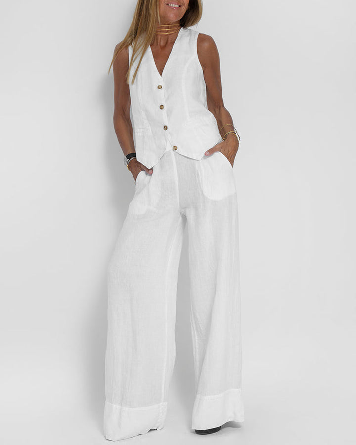 Dames zomerset Esmee, perfect voor strand of vrije tijd: een casual top en luchtige shorts voor de zomer.