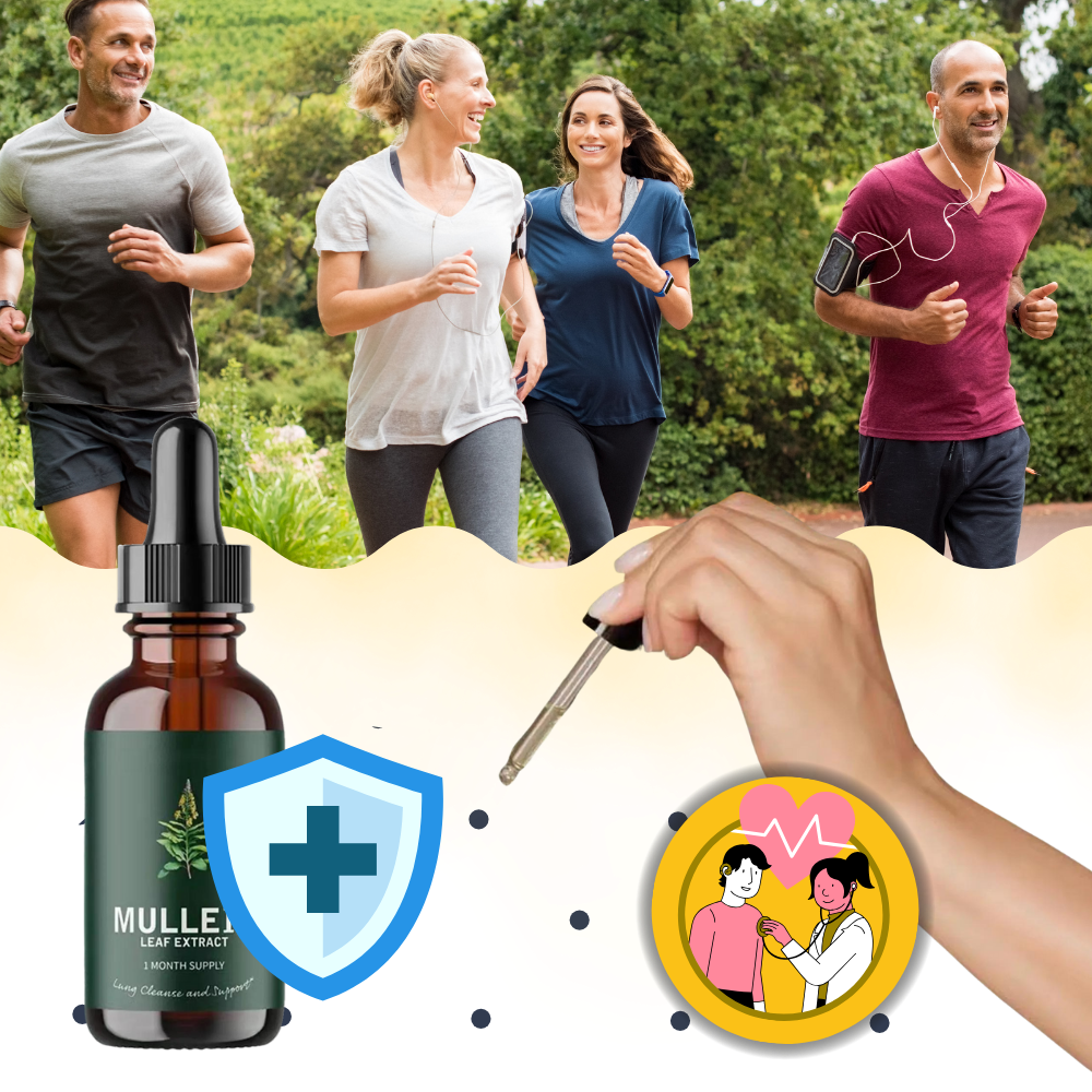 Mullein tinctuur druppels: krachtige formule voor longgezondheid & schone luchtwegen, rijk aan chlorofyl.