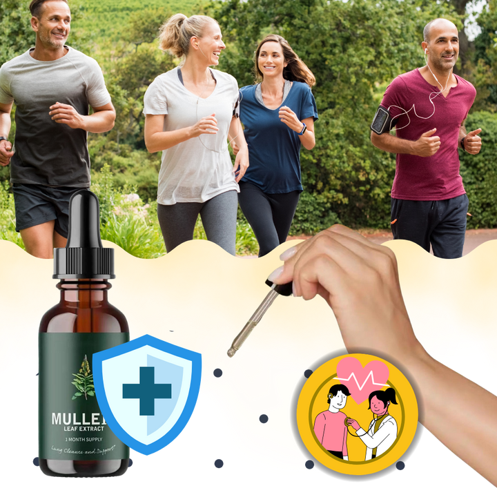 Mullein tinctuur druppels: krachtige formule voor longgezondheid & schone luchtwegen, rijk aan chlorofyl.