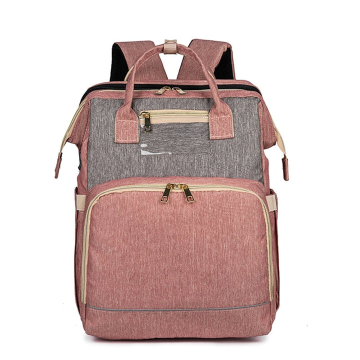 Innovatieve kinderwagen tas en rugzak, waterdicht, met geïntegreerd slaapgedeelte voor kleintjes.