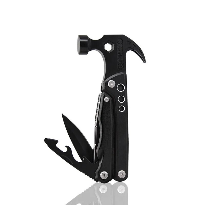 Handige, draagbare multitool met diverse functies, perfect als zakgereedschap voor elke klus.