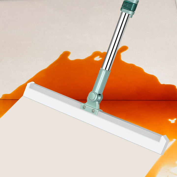 Efficiënte siliconen bezem en schraper voor het snel verwijderen van water en vuil. Onmisbaar schoonmaakgereedschap.