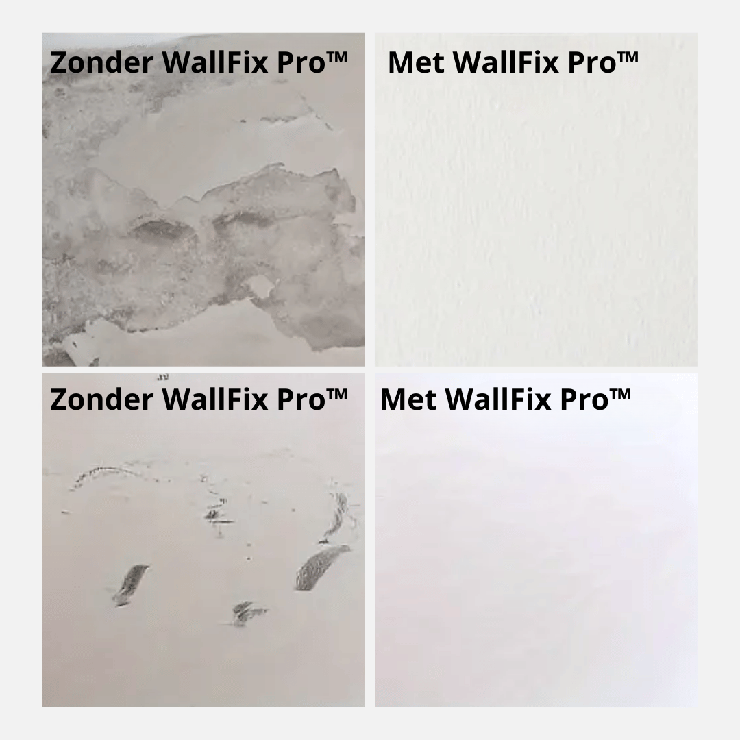 Resultaat van muurreparatiecrème: perfect gladde muur na eenvoudig doe-het-zelf wandherstel thuis.