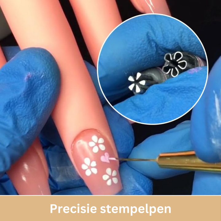 Complete NailArt Pen Set voor diverse nagelkunst designs. Perfect voor creatieve en verzorgde nagels thuis.