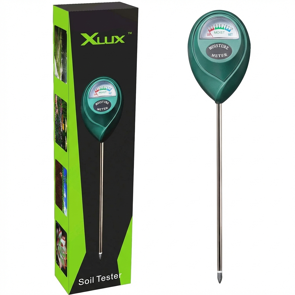 Nauwkeurige AM1 grondvochtigheidsmeter voor optimale plantverzorging; ideaal voor tuin, potplanten en water geven.