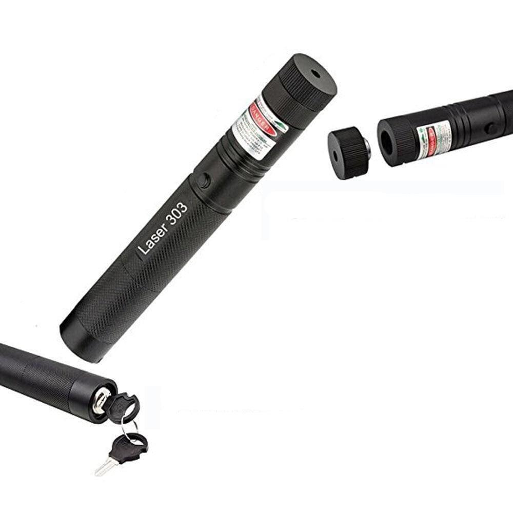 Dubbele laserpointer: schakel tussen een heldere groene en een duidelijke rode straal voor maximale flexibiliteit.