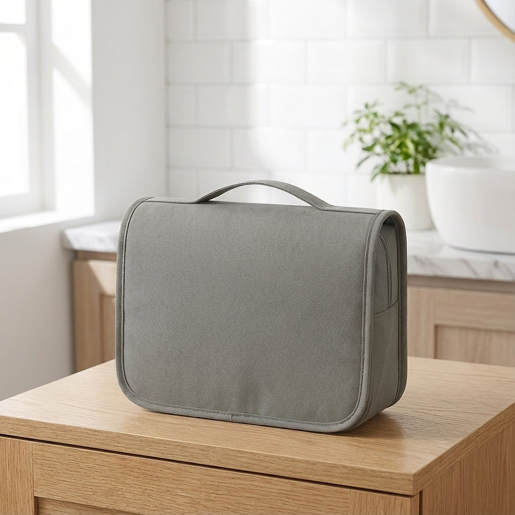 Neatify compacte unisex reistoilettas, perfect georganiseerd voor al je reisbenodigdheden.