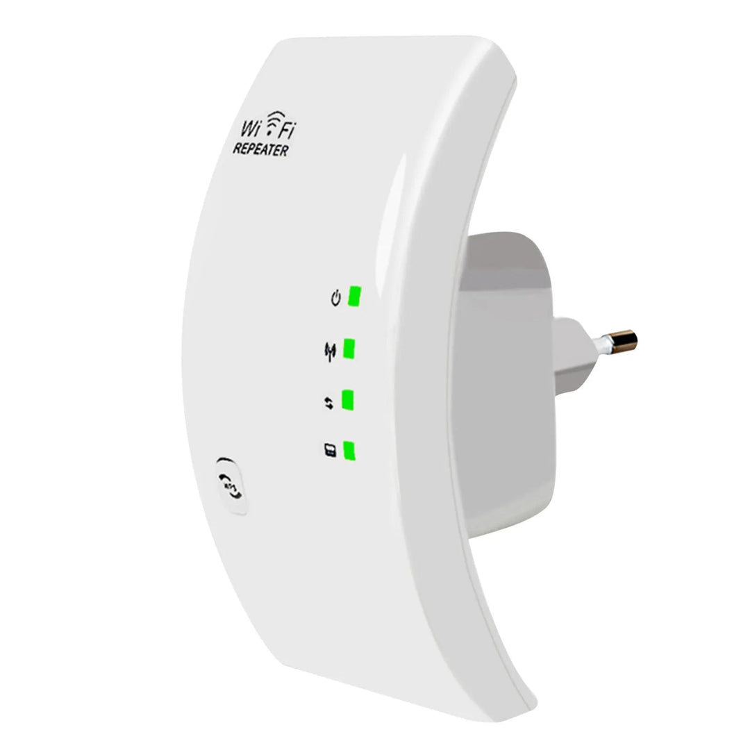 NetBlaze draadloze wifi-versterker; verbetert thuisnetwerk voor sneller internet en naadloze connectiviteit.