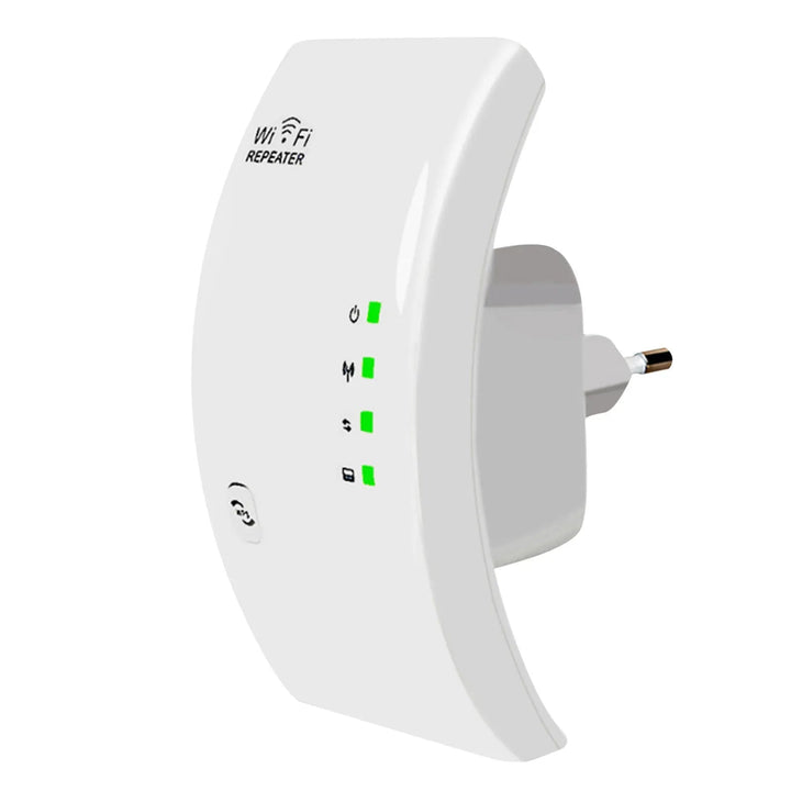 NetBlaze draadloze wifi-versterker; verbetert thuisnetwerk voor sneller internet en naadloze connectiviteit.