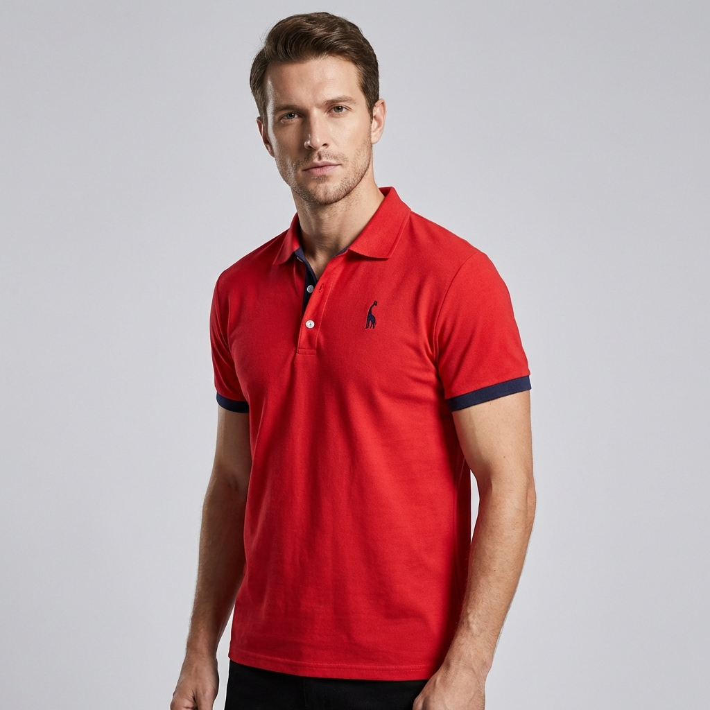 Nette heren poloshirt met korte mouwen, ideaal voor een stijlvolle smart-casual look. Comfortabele herenmode.
