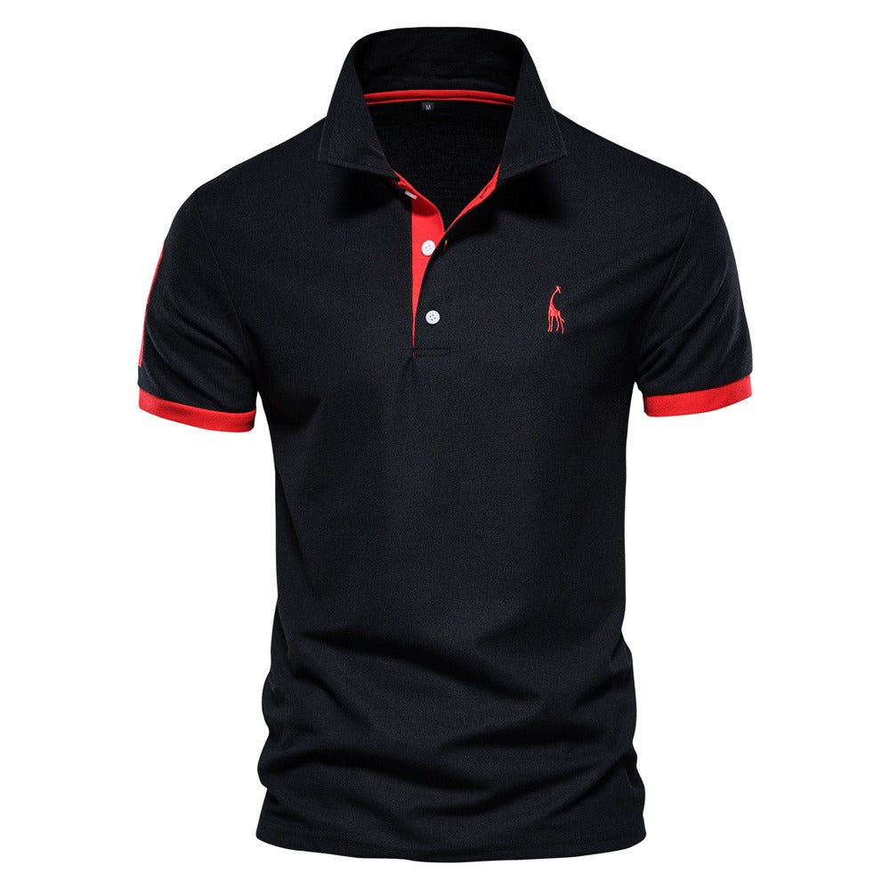 Ideaal heren poloshirt voor zomerse dagen. Stijlvol, comfortabel en perfect voor een smart-casual outfit. Korte mouwen.