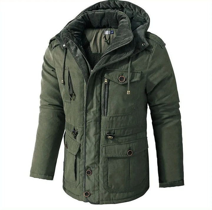 Heren winterparka, warm & robuust, perfect voor koude dagen. Stijlvolle winddichte buitenjas voor mannen.