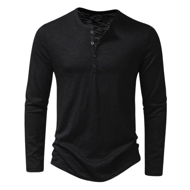 Nieuw heren t-shirt met lange mouwen, slim fit en ronde hals. Comfortabel voor dagelijkse casual herenmode.