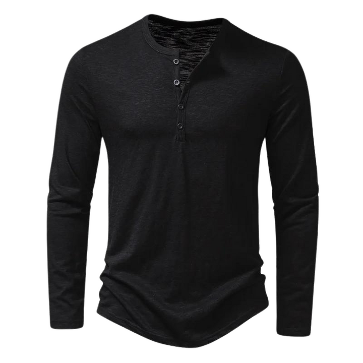 Nieuw heren t-shirt met lange mouwen, slim fit en ronde hals. Comfortabel voor dagelijkse casual herenmode.