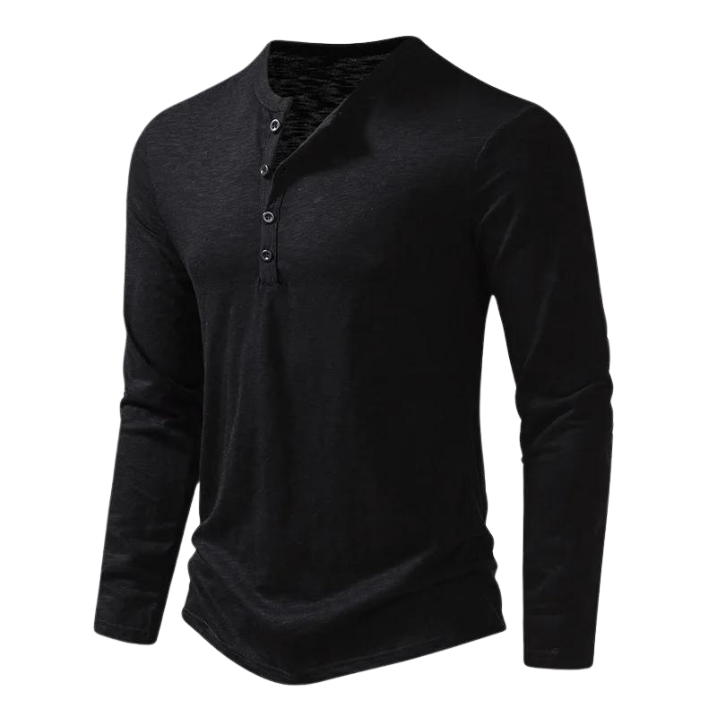 Stijlvol heren t-shirt met lange mouwen, casual slim fit. Tijdloze mode voor dagelijkse comfortabele kleding.