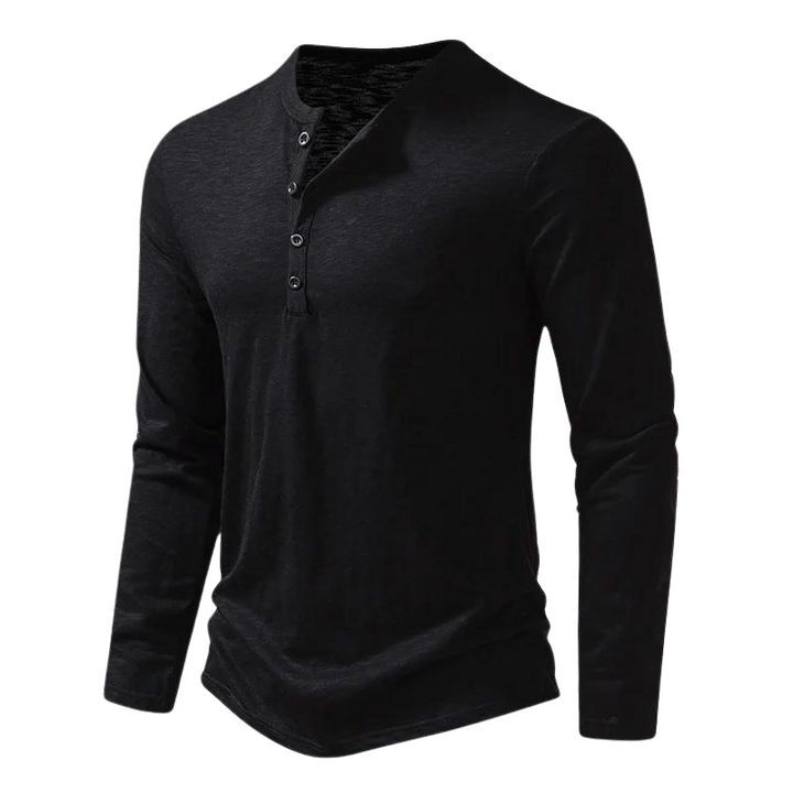 Stijlvol heren t-shirt met lange mouwen, casual slim fit. Tijdloze mode voor dagelijkse comfortabele kleding.